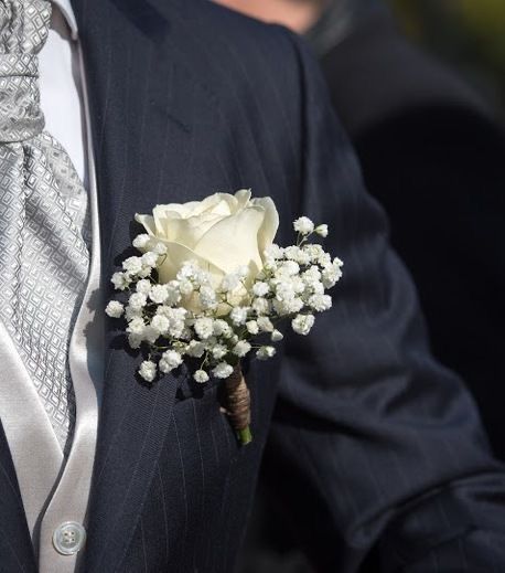 Bouquet Wedding Purple, Wedding Bouquets Purple, Wedding Flowers Gypsophila, Purple Boutonniere, Flowers Bouquet Wedding, Blue Groomsmen, Purple Wedding Bouquets, Blue Wedding Bouquet, Wedding Purple