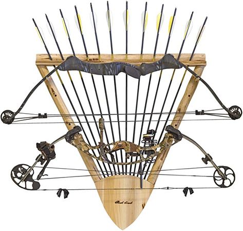 Bow Rack, Crossbow Arrows, Bow Storage, Hunting Supplies, Bow Hanger, Crossbow Hunting, Hunting Room, Archery Bow, Wall Rack