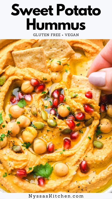 Meal Prep Gluten Free, Classic Hummus Recipe, Roasted Sweet Potato Cubes, Gluten Free Hummus, Potato Hummus, Classic Hummus, Easy Hummus Recipe, Sweet Potato Hummus, Hummus Recipe Homemade