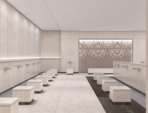 Islamic School Design, Wudhu Area Design, Ablution Area Design, Surau Design, Mosque Interior, Mosque Design Islamic Architecture, Spa Like Bathrooms, Prayer Room Ideas, Mosque Design