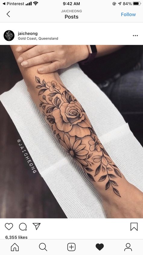 Forarm Tattoos For Women, Forearm Cover Up Tattoos, Rose Tattoos For Women, Boho Tattoos, Forarm Tattoos, Tattoo Rose, Forearm Tattoo Women, Tattoos For Black Skin, Dope Tattoos For Women