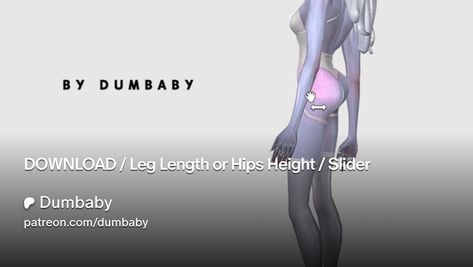 Get more from Dumbaby on Patreon Sims 4 Hip Slider Mod, Sims 4 Hip Slider, Sliders, Sims 4