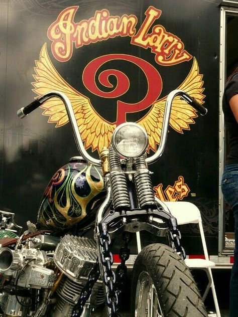 Indian larry Indian Larry Motorcycles, Indian Larry, Capira, Harley Bobber, West Coast Choppers, Custom Choppers, Motorcycle Painting, Chopper Motorcycle, Biker Art