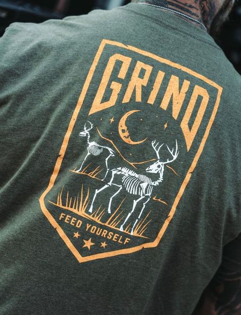 Feed Yourself - 4XL / Military Green T shirt #tshirt t-shirt #t_shirt t shirts #tshirts t-shirts #t_shirts T shirt design #tshirtdesign T-shirt designs #t_shirtdesign T shirts designs #tshirtsdesigns 4.322 Mountain T Shirt Design, 4h Shirts Design Ideas, T Shirt Ads, Company Shirt Design, Motorcycle Shirt Design, T-shirt Designs, Camp T Shirt, Mens Western Wear, Busch Light