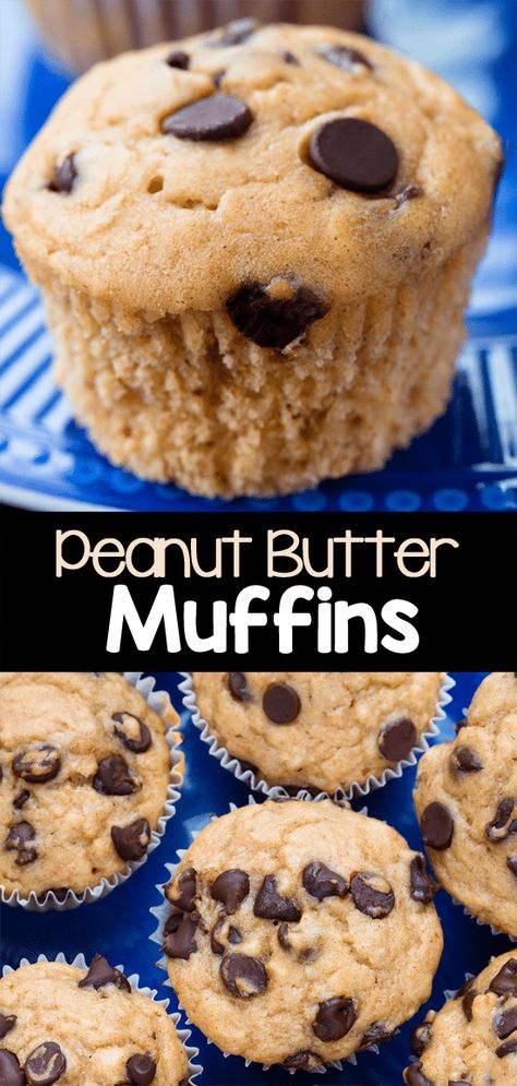 Healthy Peanut Butter Breakfast, Egg Free Banana Muffins, Vegan Muffin Recipe, Peanut Butter Muffins Recipes, Homemade Banana Muffins, Dessert Favorites, Ella Vegan, Butter Muffins, Peanut Butter Breakfast