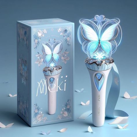 Butterfly Lightstick, Blue Lightstick, Pixies Logo, Lightstick Kpop, Tipografi 3d, Concert Stage Design, Black Pink Background, Cartoon People, Kpop Drawings