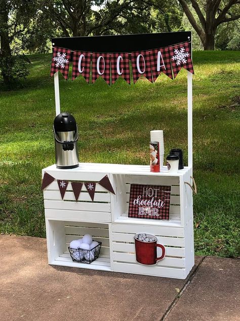 Cocoa Stand, Fall Apple Cider, Lemon Aid, Hot Cocoa Stand, Diy Lemonade Stand, Diy Lemonade, Diy Hot Cocoa, Hot Chocolate Bar, Market Display