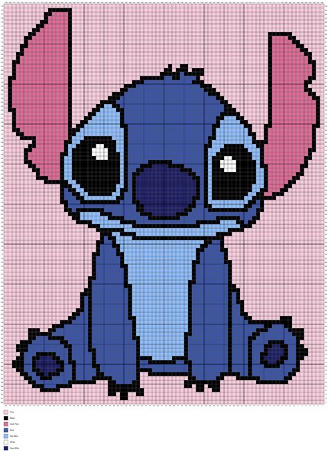 Stitch Disney Crochet Blanket Pattern, Lilo Stitch Crochet Pattern Free, Stitch Patterns Disney, Lilo And Stitch Crochet Blanket, Disney Crochet Patterns Blanket, Lilo And Stitch Crochet Pattern Free, Crochet Stitch Disney, Crochet Grid Patterns Free, Pixel Crochet Pattern