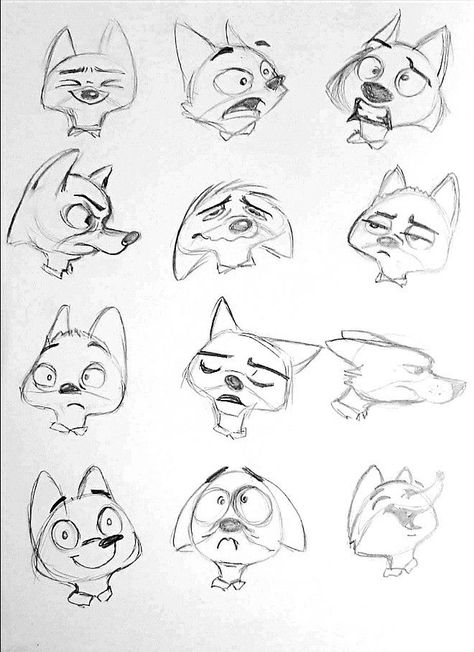 Fox expressions Animal Face Expressions Drawing, How To Draw Fox Face, Animal Expressions Drawing, Fox Ears Drawing Reference, Squirrel Character Design, Fox Drawing Sketches, Cartoon Fox Drawing, Squirrel Character, Sketches Reference