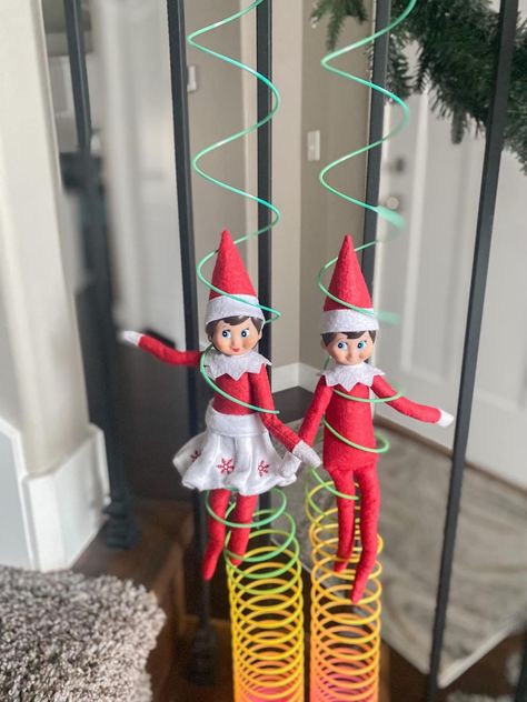 Fun With Kids, Elf Activities, Elf Antics, Bungee Jumping, Snow Angels, Elf On The Shelf Ideas, An Elf, Shelf Ideas, The Elf