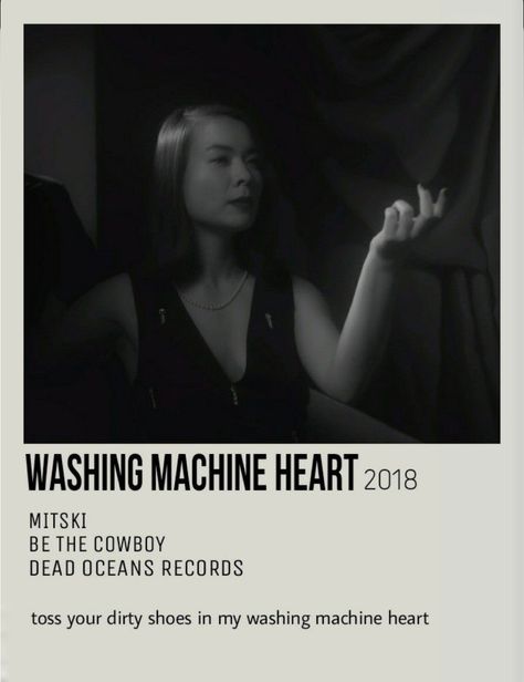 Mitski Polaroid, Washing Machine Heart Mitski, Wall Picture Collage, Washing Machine Heart, Music Poster Ideas, Vintage Music Posters, 2022 Art, Heart Songs, Heart Poster