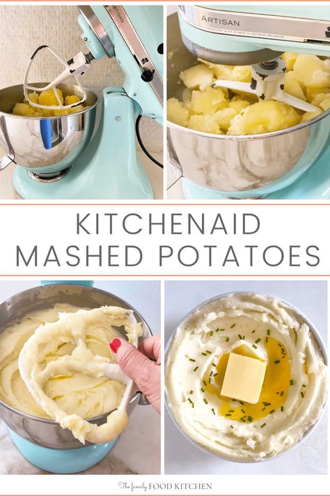 Kitchenaid Stand Mixer Recipes, Stand Mixer Recipes, Potatoes Mashed, Creamy Mashed Potatoes Recipe, Kitchen Aid Recipes, Scratch Cooking, Perfect Mashed Potatoes, Fluffy Mashed Potatoes, Easy Mashed Potatoes