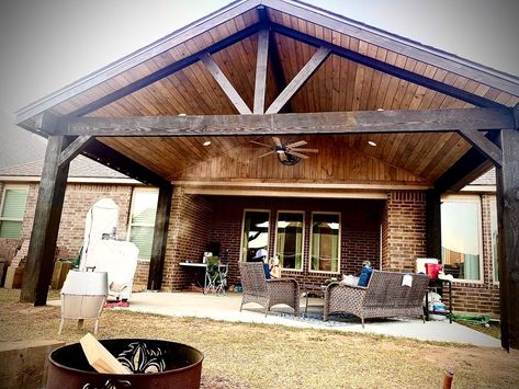 Covered Deck Gable Roof, Gable Covered Patio, Back Porch Gable Roof, Gable Roof Patio Cover, Back Porch Add On Covered Patios, Add On Covered Back Porch, Gable Deck Roof Attached To House, Patio Gable Roof Ideas, Gabled Patio Cover