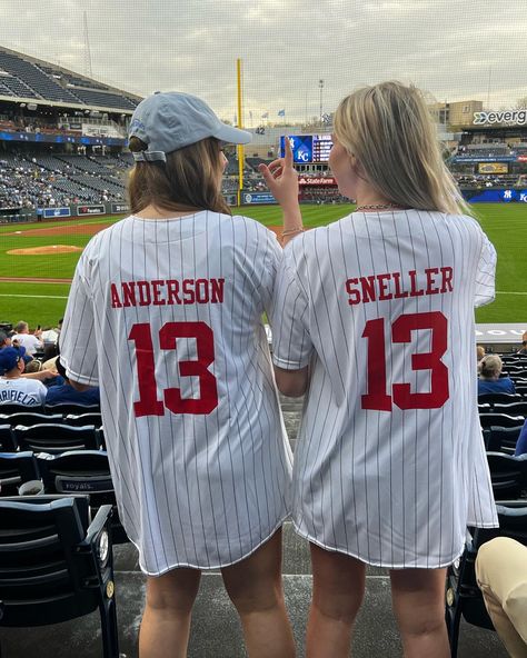 Custom jerseys for baseball games and cute pictures! Baseball Jersey Women, Cute Friend Photos, 2025 Vision, Baseball Game, Bff Pictures, Baseball Games, Friend Poses, Custom Jerseys, Insta Inspo