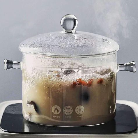 Glass Cooking Pot, Clay Cooking Pot, Kitchen Cookware Sets, Glass Pot, Cooking Soup, Pasta Pot, Stock Pots, Saucepans, Japanese Kitchen