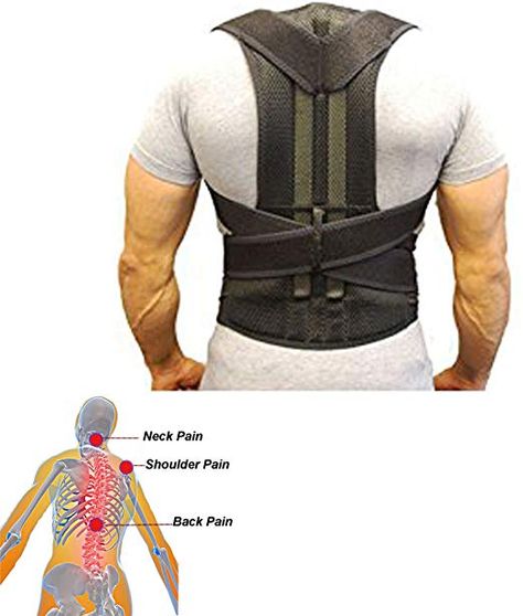 Amazon.com: Back Support Belt- Posture Corrector for Men and Women- Adjustable Back Brace Strap Breathable Mesh- Back Pain Relief (M): Health & Personal Care Back Corrector, Posture Correction Exercises, Posture Corrector For Men, Posture Corrector For Women, Posture Collar, Posture Brace, Compression Clothing, Back Brace, Posture Support