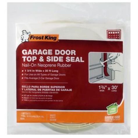 Garage Door Weather Seal, Garage Door Weather Stripping, Garage Door Threshold Seal, Garage Door Threshold, White Garage Doors, Garage Door Seal, White Garage, Garage Door Parts, Garage Door Insulation