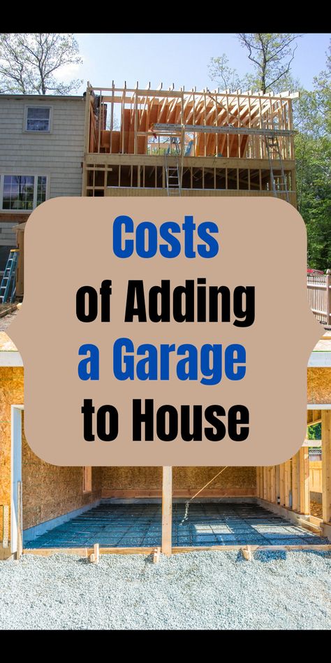 Is it worth the money adding garage to already existing house? To answer that, we need to know exact costs of adding a garage to a house. Read full breakdown of steps and costs for adding new garage with quality contractor. Garage Attachment To House, Attach A Garage To House, Adding Garage To Side Of House, Garage Home Renovation, Garage Addition Before And After, Garage Added To Side Of House, Build Attached Garage, Extended Garage Ideas, Garage Addition To House