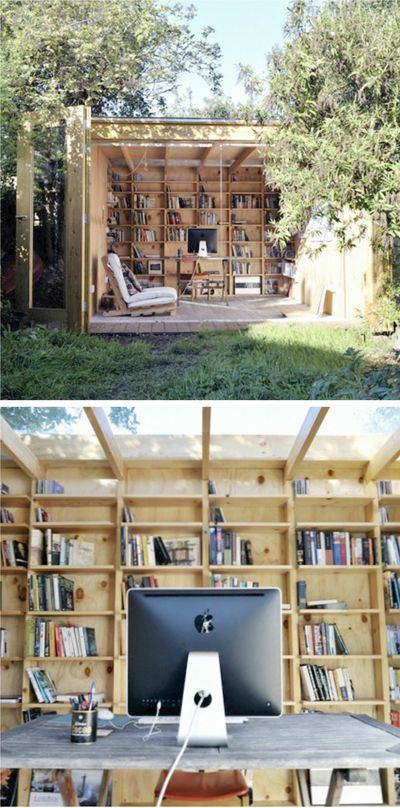 An Outdoor Open Air Library. Mini Library Outdoor, Outdoor Book Library, Outside Library, Library Outside, Outdoor Library, Bookshelves Library, Library At Home, Tiny Library, Nature Retreat