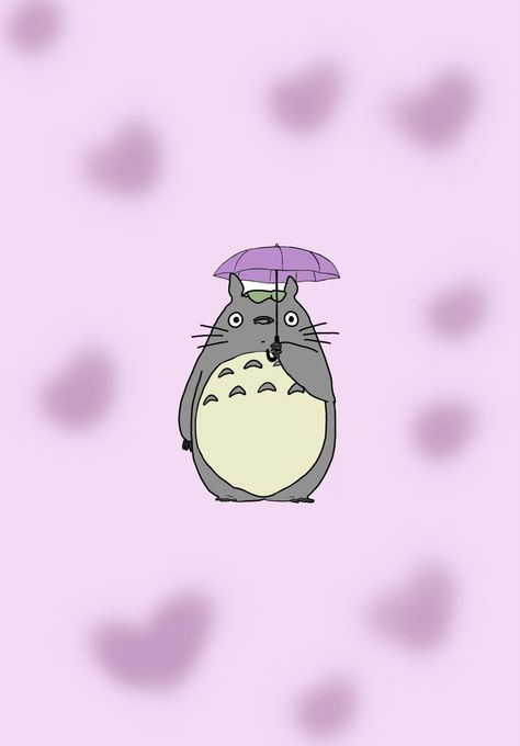 Totoro Wallpaper, Bedroom Deco, Phone Aesthetic, Wallpaper Phone, My Neighbor Totoro, Jaehyun Nct, Purple Wallpaper, Miyazaki, Lock Screen