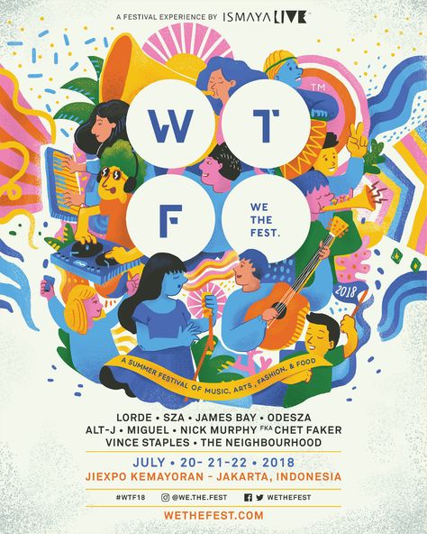 Fest Poster Design, Poster Design Event, Festival Banner Design, Poster Konser, Behance Poster, Fest Poster, Contest Poster, Posters Illustration, Illustration Poster Design