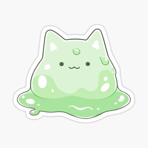 Slime Cute, Cute Slime, Sticker Freebies, Chibi Cat, Album Art Design, Paper Flower Wall, Aesthetic Pastel Wallpaper, Cool Stickers, Aesthetic Stickers