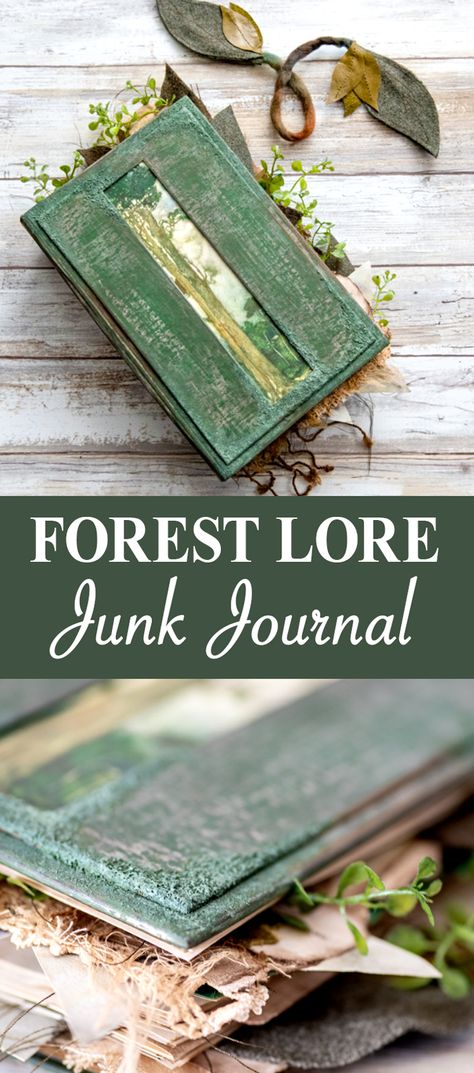 Nik The Booksmith Junk Journals, Nik The Booksmith, Fantasy Junk Journal, Grimoire Junk Journal, Woodland Images, Journal Sample, Forest Journal, Fairy Journal, Forest Book