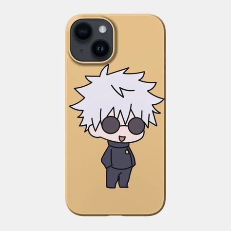 Modern Gojo Satoru anime design - Gojo Satoru - Phone Case | TeePublic Phone Cover Drawing, Anime Phone Cover, Gojo Satoru Anime, Demon Child, Alluka Zoldyck, Vintage Phone Case, Love Scrapbook, Vintage Phone, Anime Mobile