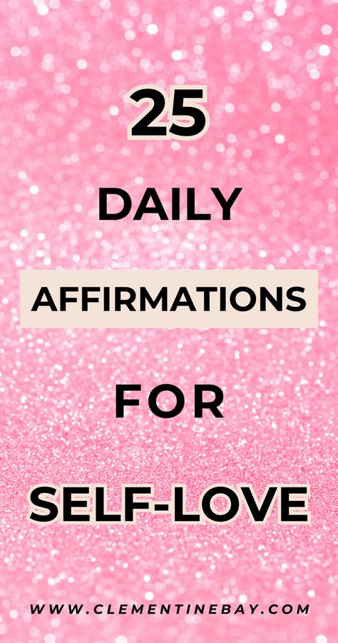 These affirmations for self-love are *powerful*! Click here to read 5 ways to use them and read 25 self-love affirmations guaranteed to transform your self-concept. | Self-love affirmation quotes for women | Self-concept affirmations Mantras For Confidence, Words Of Affirmation For Self Love, Positive I Am Affirmations, Self Love Quotes Affirmations, Positive Self Talk Affirmations, Daily Affirmations For Women Motivation, Healing Affirmations Self Love, Affirmations For Vision Board Aesthetic, Self Compassion Affirmations