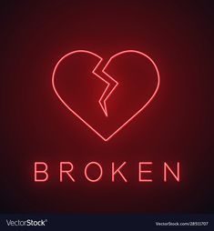 Heart Neon Light, Glowing Sign, Heart Neon, Lovers Images, Neon Top, Light Icon, Wallpaper Iphone Neon, Broken Hearts, Iphone Background Images