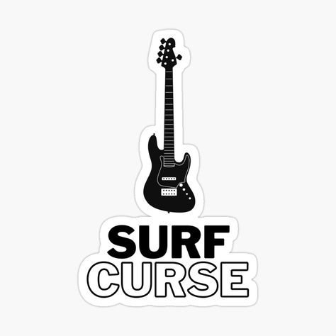 Get my art printed on awesome products. Support me at Redbubble #RBandME: https://www.redbubble.com/i/sticker/Surf-Curse-Guitar-Music-Lover-s-Tee-by-Dream369/149350795.EJUG5?asc=u Surf Curse Guitar, Curse Art, Surf Curse, Tee Sticker, Guitar Music, Music Lover, Market Place, Sticker Shop, Music Lovers