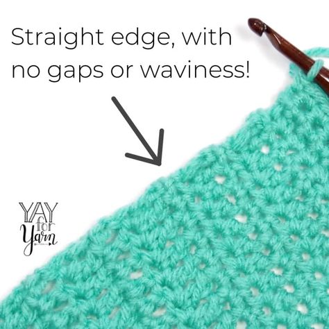 Use the Chainless Starting Stitches to Give Your Crochet a Perfectly Straight Edge! - Yay For Yarn Straight Crochet, Easy Beginner Crochet Patterns, Crochet Edges, Crafting Corner, Crochet Hack, Crochet Stitches Guide, Crochet Shawl Pattern Free, Easy Crochet Stitches, Easy Crochet Baby