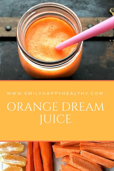 Orange Dream Juice is a refreshing juice recipe with sweet potatoes, carrots and oranges Recipe With Sweet Potatoes, Sweet Potato Juice, Juice Diet Recipes, Orange Carrot Juice, Vegetable Juice Recipes, Orange Juice Drinks, Refreshing Juice, Raw Sweet Potato, Advocare Recipes