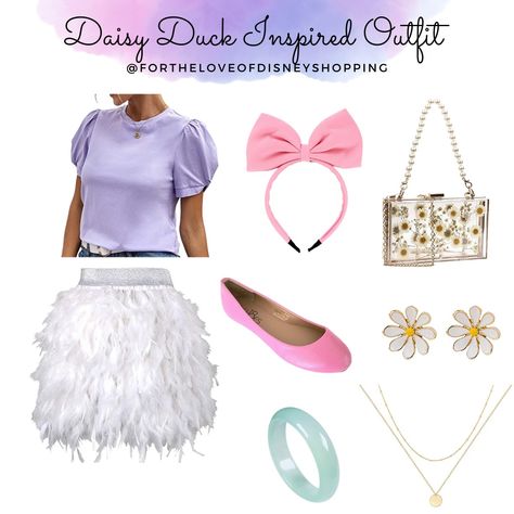 Adult Daisy Duck Costume, Minnie And Daisy Disneybound, Diy Daisy Duck Costume For Women, Disney Bounding Daisy Duck, Daisy And Donald Disneybound, Disney Bound Daisy Duck, Daisy Duck Bounding, Daisy Duck Inspired Outfit, Daisy Duck Costume For Women