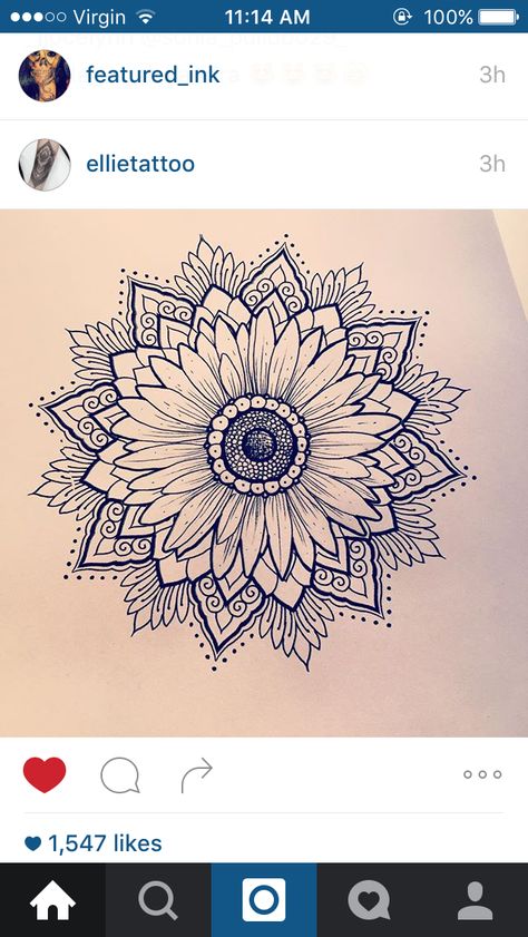 Tat Mandala Arm Tattoo, Dotwork Tattoo Mandala, 27 Tattoo, Sunflower Tattoo Shoulder, Sunflower Mandala, 4 Tattoo, Sunflower Tattoos, Mandalas Drawing, Mandalas Design