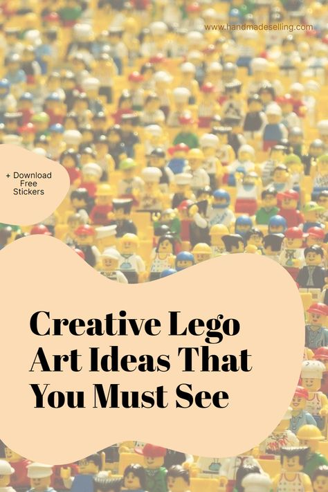 You must have a look at these creative ideas made from lego bricks to have a unique decor + Download A Free Sticker Set Legos As Decor, Lego Decorations Diy, Diy Lego Wall Decor, Gifts For Lego Lovers Adults, Lego Wall Decor, Lego Art Wall, Lego Signs Wall Art, Lego Decor, Lego Wall Art