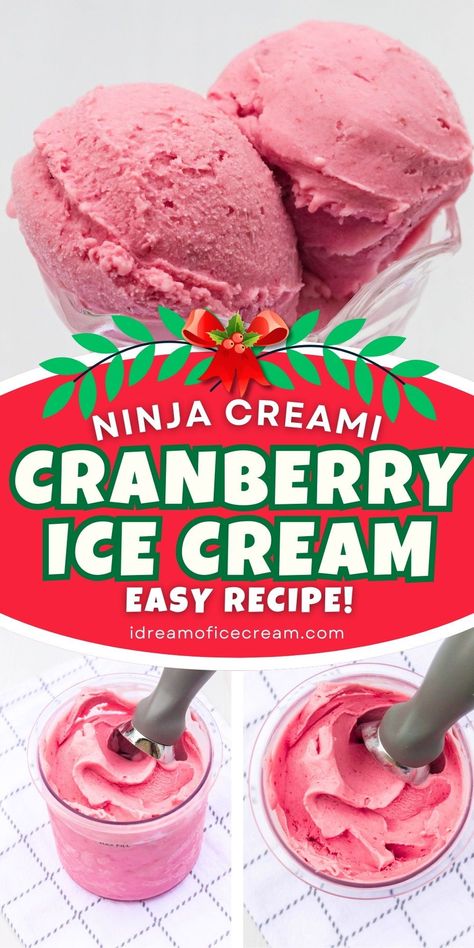 Lorann Emulsions Recipes, Nijia Creami Ice Cream Recipe, Leftover Jellied Cranberry Sauce Recipes, Cranberry Ice Cream, Holiday Ninja Creami Recipes, Fall Ninja Creami Recipes, Christmas Ninja Creami Recipes, Ninja Creami Deluxe Slushie Recipes, Ninja Creami Recipes Jello