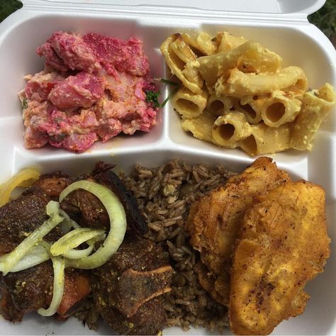 Foodrus Miami on Instagram: “🔥🚨Starting At 12pm 🚨🔥 Grio or Chicken Wings Haitian Macaroni  Haitian Potato Salad  Red Beans and Rice Fried Plantains  All Plates will be…” Haitian Macaroni, Potatoe Salad, Rice Fried, Fried Plantains, Red Beans And Rice, Haitian Food Recipes, Beans And Rice, Plantains Fried, Macaroni Salad