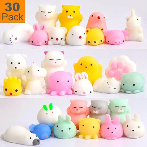 Mochi Squishies, Clay Cupcake, Animal Squishies, Kids Prizes, Egg Fillers, Easter Egg Fillers, Party Favors For Kids, Pinata Fillers, Squishy Toys