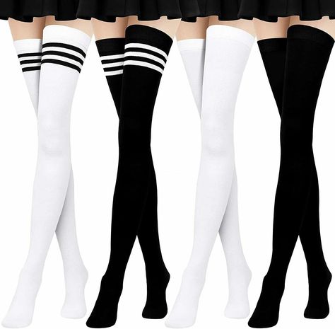 Cute Thigh High Socks, Black Thigh High Socks, Shifting Closet, Pop Socks, Thigh Socks, Thigh High Sock, Thigh High Stocking, Over Knee Socks, Black Thigh High