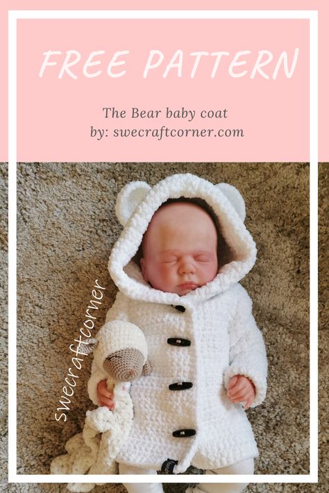 THERE IS AN UPDATED VERSION OF THIS POST HERE. You will also find affiliate links in this blogpost, that simply means that if you decide to make a purchase using my link i get a small commision at NO EXTRA cost to you Pattern info: The number of sts for each row is written in Baby Jas, Boy Crochet Patterns, Knit Baby Jackets, Crochet Patterns Baby Boy, Baby Jackets, Crochet Baby Sweater Pattern, Crochet Baby Jacket, Crochet Baby Sweaters, Newborn Crochet Patterns