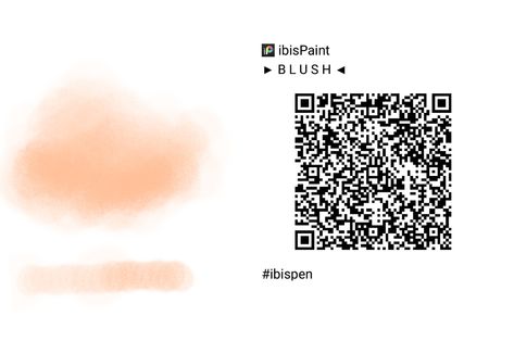 Blush Pen Ibispaint, Blush Brush Ibispaint Code, Blush Qr Code Ibis Paint, Qr Code Ibispaint Gacha, Blush Brush Ibis Paint, Ibispaint Qr Code, Qr Code Ibispaint, Ibis Pens, Ibispaint Codes