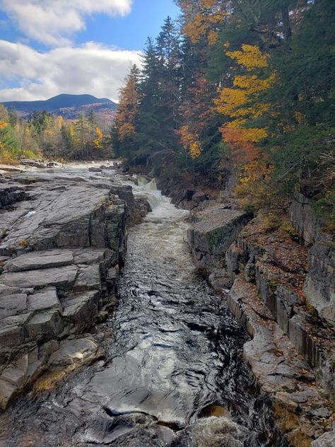 Rocky Gorge in New Hampshire Fall New Hampshire Fall, Kancamagus Highway, White Mountain National Forest, New England Fall, Fall Travel, White Mountain, Fall Foliage, Fall Leaves, National Forest