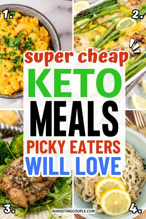 Struggling with picky eaters? Explore creative keto dinner ideas to please even the fussiest appetites. Simplify weeknight dinners with easy Instant Pot recipes. Whip up tasty and budget-friendly chicken meals that won't break the bank. Keep your family healthy with nutritious meals on a budget, complete with grocery lists tailored for kids. Low Carb Cheap Meals, Quick Meals For Kids, Keto Dinner Ideas, Quick Cheap Meals, Healthy Kid Friendly Meals, Meals On A Budget, Easy And Healthy Recipes, Budget Family Meals, Protein Packed Meals