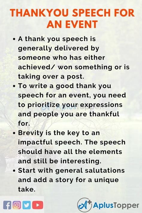 Long and Short Thank You Speech Thanks Speech, Speech Template, Speech Rules, Sample Prayer, Farewell Speech, English Speech, Best Speeches, High Iq, Business Friends