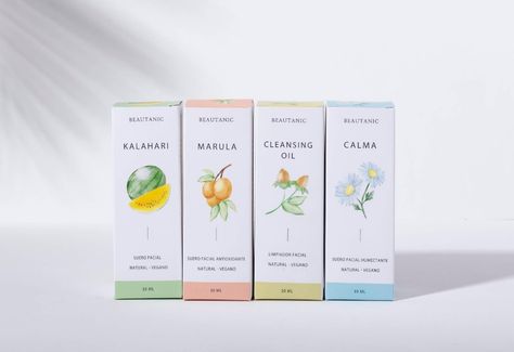 Beautanic - Vegan Skincare on Packaging of the World - Creative Package Design Gallery Vegan Cosmetics Brands, Consumer Packaging, Cosmetic Packaging Design, Skincare Packaging, Print Design Art, Vegan Cosmetics, Tea Packaging, Food Packaging Design, Article Design