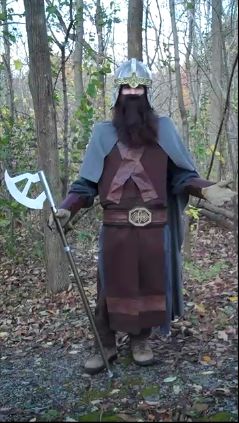 How to Make a Gimli Costume: Tunic Gimli Costume, Costume Tutorial, Costume Diy, Halloween 2017, Chain Mail, Pvc Pipe, Osprey Backpack, Mountain Backpack, Bradley Mountain