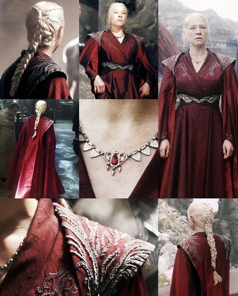 Rhaenyra Targaryen Inspired Outfits, House Targaryen Clothes, Rhaenyra Jewelry, Rhaenyra Targaryen Dresses, Targaryen Inspired Dress, Rhaenyra Targaryen Costume, Rhaenyra Outfit, House Of The Dragon Dresses, Rhaenyra Targaryen Outfit