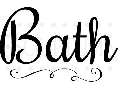 Bathroom Vinyl Decals, Bath Sign, Bath Door, Bathroom Vinyl, Elegant Bath, Door Bathroom, Cricut Fonts, Cricut Explore Air, Groomsmen Gifts