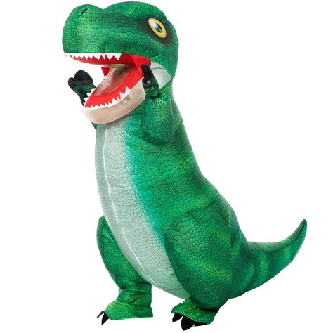 PRICES MAY VARY. Deluxe Version of Inflatable Near Dress Costume. One Size Fits All Adults, this Full Body Costume Suit inflate up to 8 ft. Package Includes Instruction Sheet, Inflatable T-Rex Suit, 1 pair of gloves and Air Pump. Air Pump Requires Portable Power Bank or 4 AA Batteries. (Batteries Not Included) Perfect for Halloween Dress-ups, Halloween Costume Party, Halloween Night Event. Halloween Trick or Treat Events. Add Lots of Fun to Your Halloween Party and Other Theme Activities. Use th Inflatable Dinosaur Costume, Dinosaur Halloween Costume, Inflatable Dinosaur, Full Body Costumes, Theme Activities, Inflatable Costumes, Dinosaur Costume, Halloween Inflatables, Theme Activity